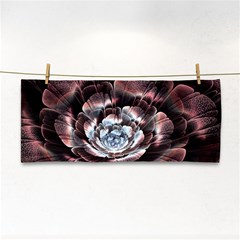 Flower Fractal Art Cool Petal Abstract Hand Towel by uniart180623