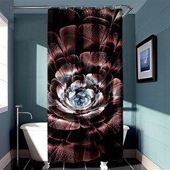 Flower Fractal Art Cool Petal Abstract Shower Curtain 36  X 72  (stall)  by uniart180623