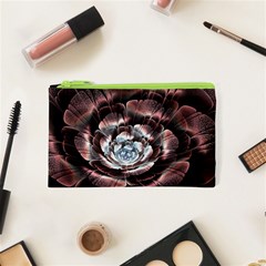 Flower Fractal Art Cool Petal Abstract Cosmetic Bag (xs) by uniart180623