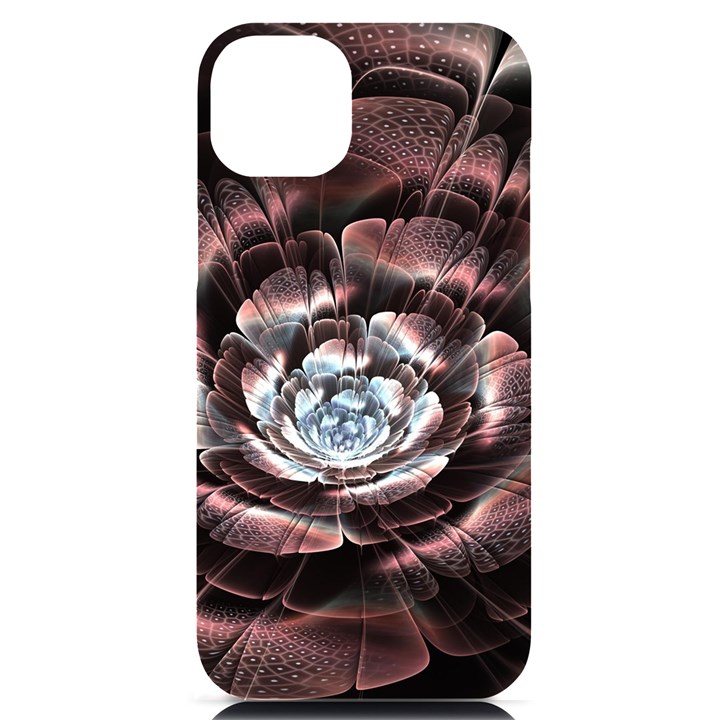 Flower Fractal Art Cool Petal Abstract iPhone 14 Plus Black UV Print Case