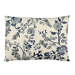 Vintage Background Blue Roses Rose Pattern Retro Pillow Case by uniart180623