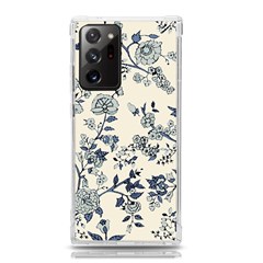 Vintage Background Blue Roses Rose Pattern Retro Samsung Galaxy Note 20 Ultra Tpu Uv Case by uniart180623