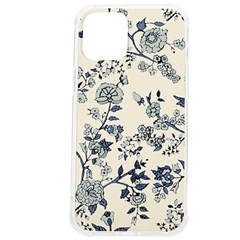 Vintage Background Blue Roses Rose Pattern Retro Iphone 12 Pro Max Tpu Uv Print Case