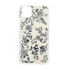 Vintage Background Blue Roses Rose Pattern Retro Iphone 11 Pro Max 6 5 Inch Tpu Uv Print Case by uniart180623