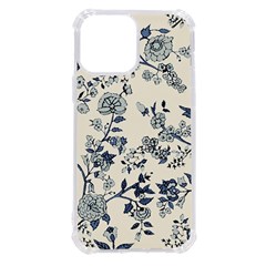 Vintage Background Blue Roses Rose Pattern Retro Iphone 13 Pro Max Tpu Uv Print Case by uniart180623