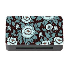 Vintage Floral Pattern Blue Damask Pattern Blue Vintage Memory Card Reader With Cf by uniart180623