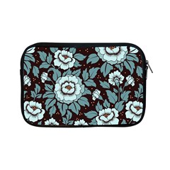 Vintage Floral Pattern Blue Damask Pattern Blue Vintage Apple Ipad Mini Zipper Cases by uniart180623