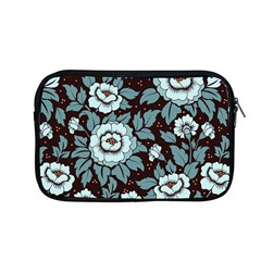 Vintage Floral Pattern Blue Damask Pattern Blue Vintage Apple Macbook Pro 13  Zipper Case by uniart180623