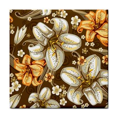 Flowers Pattern Floral Patterns Decorative Art Tile Coaster by uniart180623