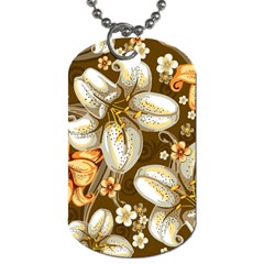 Flowers Pattern Floral Patterns Decorative Art Dog Tag (two Sides) by uniart180623