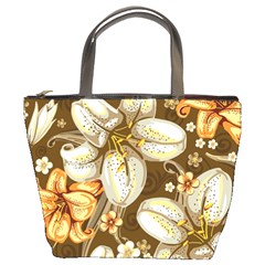 Flowers Pattern Floral Patterns Decorative Art Bucket Bag by uniart180623