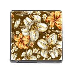 Flowers Pattern Floral Patterns Decorative Art Memory Card Reader (square 5 Slot) by uniart180623