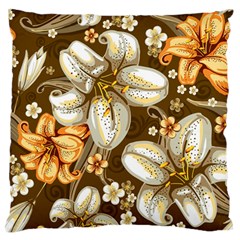 Flowers Pattern Floral Patterns Decorative Art Standard Premium Plush Fleece Cushion Case (one Side) by uniart180623