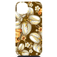 Flowers Pattern Floral Patterns Decorative Art Iphone 14 Plus Black Uv Print Case