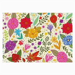 Colorful Flowers Pattern Abstract Patterns Floral Patterns Large Glasses Cloth (2 Sides) by uniart180623