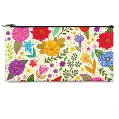 Colorful Flowers Pattern Abstract Patterns Floral Patterns Pencil Case by uniart180623