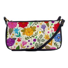 Colorful Flowers Pattern Abstract Patterns Floral Patterns Shoulder Clutch Bag by uniart180623