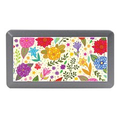 Colorful Flowers Pattern Abstract Patterns Floral Patterns Memory Card Reader (mini) by uniart180623