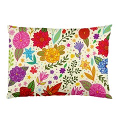 Colorful Flowers Pattern Abstract Patterns Floral Patterns Pillow Case (two Sides) by uniart180623