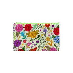 Colorful Flowers Pattern Abstract Patterns Floral Patterns Cosmetic Bag (xs) by uniart180623