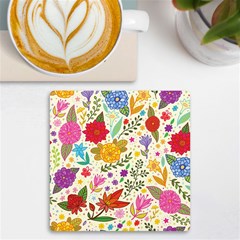 Colorful Flowers Pattern Abstract Patterns Floral Patterns Uv Print Square Tile Coaster  by uniart180623