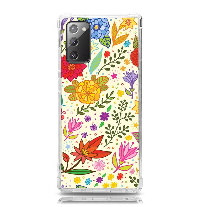 Colorful Flowers Pattern Abstract Patterns Floral Patterns Samsung Galaxy Note 20 TPU UV Case