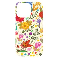 Colorful Flowers Pattern Abstract Patterns Floral Patterns Iphone 14 Pro Max Black Uv Print Case by uniart180623