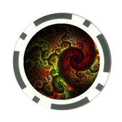 Green And Red Lights Wallpaper Fractal Digital Art Artwork Poker Chip Card Guard by uniart180623