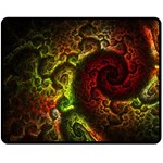 Green And Red Lights Wallpaper Fractal Digital Art Artwork Fleece Blanket (Medium) 60 x50  Blanket Front