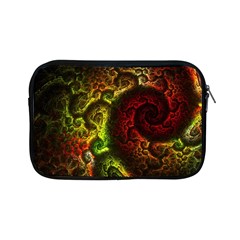 Green And Red Lights Wallpaper Fractal Digital Art Artwork Apple Ipad Mini Zipper Cases by uniart180623