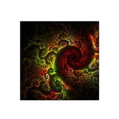 Green And Red Lights Wallpaper Fractal Digital Art Artwork Satin Bandana Scarf 22  X 22  by uniart180623