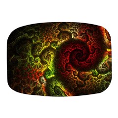 Green And Red Lights Wallpaper Fractal Digital Art Artwork Mini Square Pill Box by uniart180623