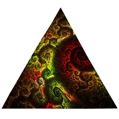 Green And Red Lights Wallpaper Fractal Digital Art Artwork Wooden Puzzle Triangle by uniart180623