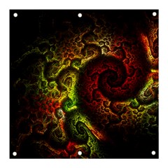 Green And Red Lights Wallpaper Fractal Digital Art Artwork Banner And Sign 3  X 3  by uniart180623