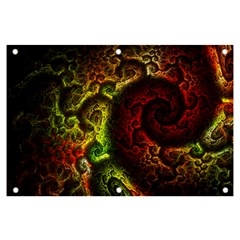 Green And Red Lights Wallpaper Fractal Digital Art Artwork Banner And Sign 6  X 4  by uniart180623