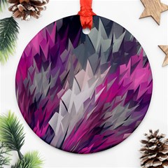 Colorful Artistic Pattern Design Round Ornament (two Sides)