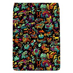 Cartoon Monster Pattern Abstract Background Removable Flap Cover (l)