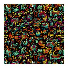 Cartoon Monster Pattern Abstract Background Banner And Sign 3  X 3  by uniart180623