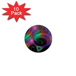 Circle Art 3d Artwork Graphics Vortex Colorful Digital Art 1  Mini Magnet (10 pack)  Front