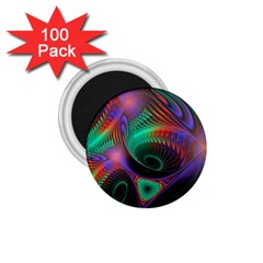 Circle Art 3d Artwork Graphics Vortex Colorful Digital Art 1 75  Magnets (100 Pack)  by uniart180623