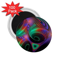 Circle Art 3d Artwork Graphics Vortex Colorful Digital Art 2 25  Magnets (100 Pack)  by uniart180623