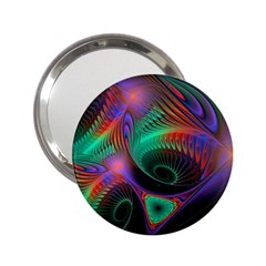 Circle Art 3d Artwork Graphics Vortex Colorful Digital Art 2 25  Handbag Mirrors by uniart180623