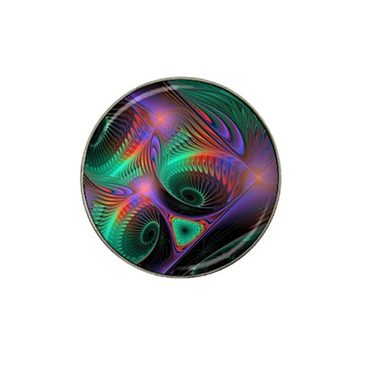 Circle Art 3d Artwork Graphics Vortex Colorful Digital Art Hat Clip Ball Marker (4 pack)