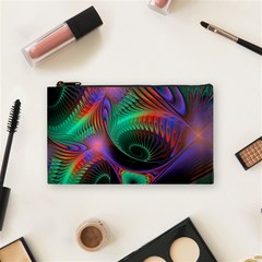 Circle Art 3d Artwork Graphics Vortex Colorful Digital Art Cosmetic Bag (small) by uniart180623