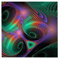 Circle Art 3d Artwork Graphics Vortex Colorful Digital Art Wooden Puzzle Square by uniart180623