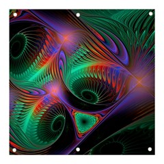 Circle Art 3d Artwork Graphics Vortex Colorful Digital Art Banner And Sign 3  X 3  by uniart180623