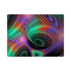 Circle Art 3d Artwork Graphics Vortex Colorful Digital Art Premium Plush Fleece Blanket (mini) by uniart180623