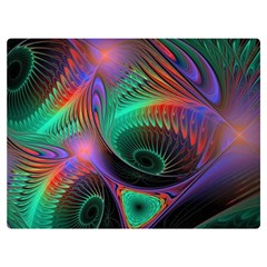 Circle Art 3d Artwork Graphics Vortex Colorful Digital Art Premium Plush Fleece Blanket (extra Small) by uniart180623