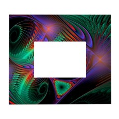 Circle Art 3d Artwork Graphics Vortex Colorful Digital Art White Wall Photo Frame 5  X 7  by uniart180623