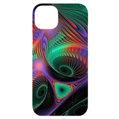 Circle Art 3d Artwork Graphics Vortex Colorful Digital Art Iphone 14 Plus Black Uv Print Case by uniart180623